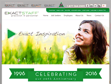 Tablet Screenshot of exactstaff.com